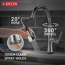 Delta 9179T-DST Coranto Single Handle Pull-Down Touch And Shieldspray 