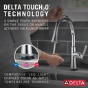 Delta 9179T-DST Coranto Single Handle Pull-Down Touch And Shieldspray 