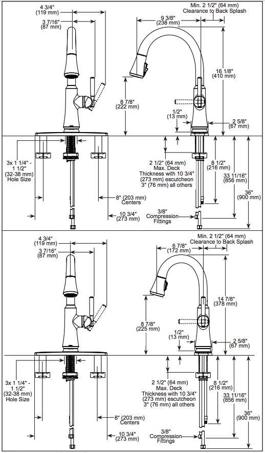 Delta 9179T-DST Coranto Single Handle Pull-Down Touch And Shieldspray 