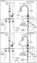 Delta 9182-BL-DST Emmeline Shieldspray Pull-Down Kitchen Faucet 1L 