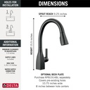 Delta 9183-BL-DST Mateo Single Handle Pull-Down Kitchen Faucet