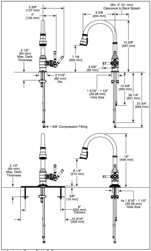 Delta 9190-AR-DST Broderick Pull-Down Kitchen W/Shieldspray 1L 