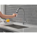 Delta 9191-AR-PR-DST Monrovia Single Handle Pull-Down Faucet In Arctic Stainless Lumicoat