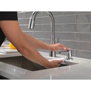 Delta 9191-AR-PR-DST Monrovia Single Handle Pull-Down Faucet In Arctic Stainless Lumicoat