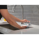 Delta 9191-AR-PR-DST Monrovia Single Handle Pull-Down Faucet In Arctic Stainless Lumicoat