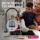 Delta 9191T-AR-PR-DST Monrovia Single Handle Pull-Down Kitchen Faucet With Touch2O Technolo