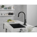 Delta 9191T-BL-DST Monrovia Single Handle Pull-Down Kitchen Faucet With Touch2O Technology Matte Black