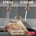 Delta 9197-CZ-PR-DST Cassidy Pull-Down Kitchen W/Shieldspray 1L 