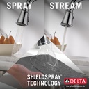 Delta 9197-PR-DST Cassidy Pull-Down Kitchen W/Shieldspray 1L 