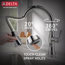 Delta 9197-PR-DST Cassidy Pull-Down Kitchen W/Shieldspray 1L 