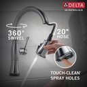 Delta 9197T-AR-PR-DST Cassidy Touch2O Pd Kitchen W/Shieldspray 1L 