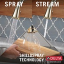 Delta 9197T-PN-PR-DST Cassidy Touch2O Pd Kitchen W/Shieldspray 1L 