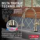 Delta 9197T-PN-PR-DST Cassidy Touch2O Pd Kitchen W/Shieldspray 1L 