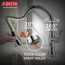 Delta 9197T-PR-DST Cassidy Touch2O Pd Kitchen W/Shieldspray 1L 