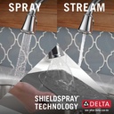 Delta 9197T-PR-DST Cassidy Touch2O Pd Kitchen W/Shieldspray 1L 