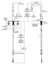 Delta 930LF-AR Junction Single Handle Pull Down Kitchen Faucet 