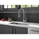 Delta 9690-DST Broderick Spring Spout Pd Kitchen W/Shieldspray 1L 