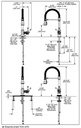 Delta 9690-DST Broderick Spring Spout Pd Kitchen W/Shieldspray 1L 
