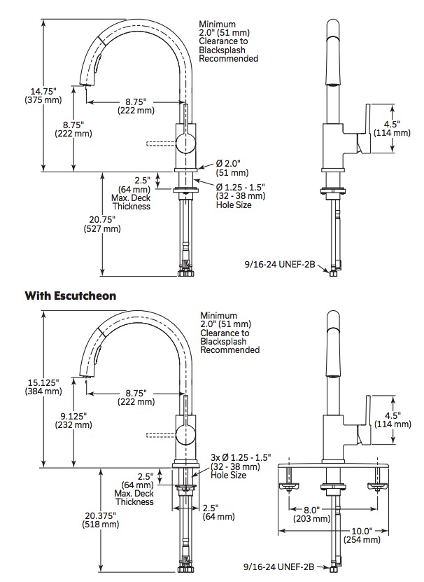 Delta 976LF-SS Osler Single Handle Pull Down Kitchen Faucet 