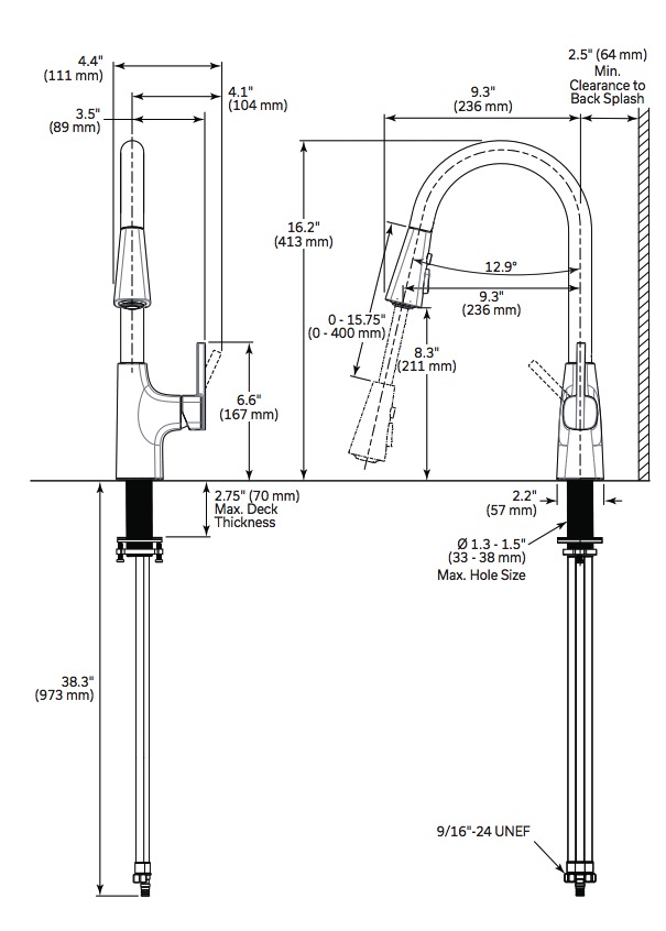 Delta 981LF-SS Banting Pulldown Kitchen Faucet