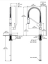 Delta 983LF Prodeco Pulldown Industrial Spring Kitchen Faucet