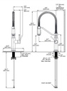 Delta 983LF-SS Prodeco Pulldown Industrial Spring Kitchen Faucet