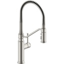 Delta 983LF-SS Prodeco Pulldown Industrial Spring Kitchen Faucet