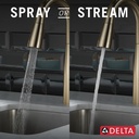 Delta 9913-CZ-DST Single Handle Pull-Down Bar/Prep Faucet Cz