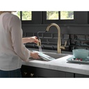 Delta 9913-CZ-DST Single Handle Pull-Down Bar/Prep Faucet Cz