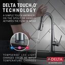 Delta 9913T-AR-DST Essa Single Handle Pull-Down Bar/Prep Faucet With Touch2O 