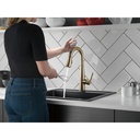 Delta 9913T-CZ-DST Single Handle Pull-Down Bar/Prep Faucet With Touch2O Cz