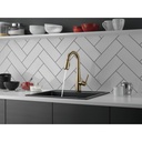 Delta 9913T-CZ-DST Single Handle Pull-Down Bar/Prep Faucet With Touch2O Cz