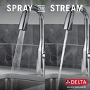 Delta 9976-PR-DST Pull-Down Bar/Prep Faucet 1L
