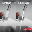 Delta 9976T-AR-PR-DST Touch2O Pull-Down Bar/Prep Faucet 1L