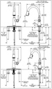 Delta 9979-BL-DST Coranto Single Handle Bar/Prep 