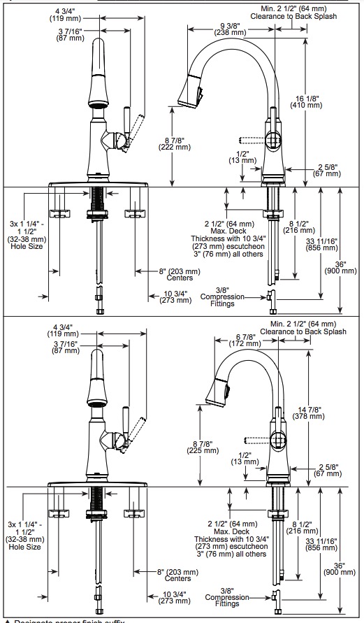 Delta 9979T-DST Coranto Single Handle Bar/Prep Touch 