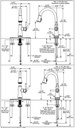Delta 9979T-DST Coranto Single Handle Bar/Prep Touch 