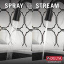 Delta 9982-BL-DST Emmeline Pull-Down Bar/Prep Faucet 1L 