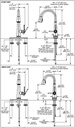 Delta 9982T-CZ-PR-DST Emmeline Touch2O Pull-Down Bar/Prep Faucet 1L 
