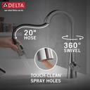 Delta 9991-AR-PR-DST Monrovia Bar Prep Pulldown Arctic Stainless