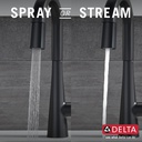 Delta 9991-BL-DST Monrovia Bar Prep Pulldown Matte Black