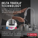 Delta 9991T-AR-PR-DST Monrovia Bar Prep Pulldown With Touch Arctic Stainless Lumicoat