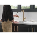 Delta 9991T-CZ-PR-DST Monrovia Bar Prep Pulldown With Touch Champagne Bronze