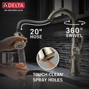 Delta 9997-PN-PR-DST Cassidy Pull-Down Bar/Prep Faucet 1L 