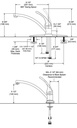 Delta B1310LF Foundations Foundations Single Handle Kitchen Faucet 