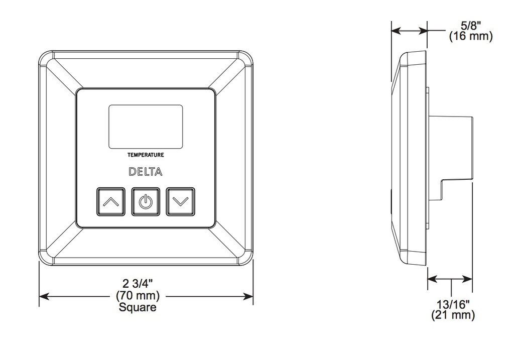 Delta EP103305PR Transitional Steam Control Chrome