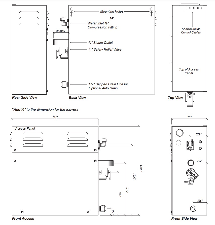 Delta EP103325 Steam Generator 7.5Kw 240V