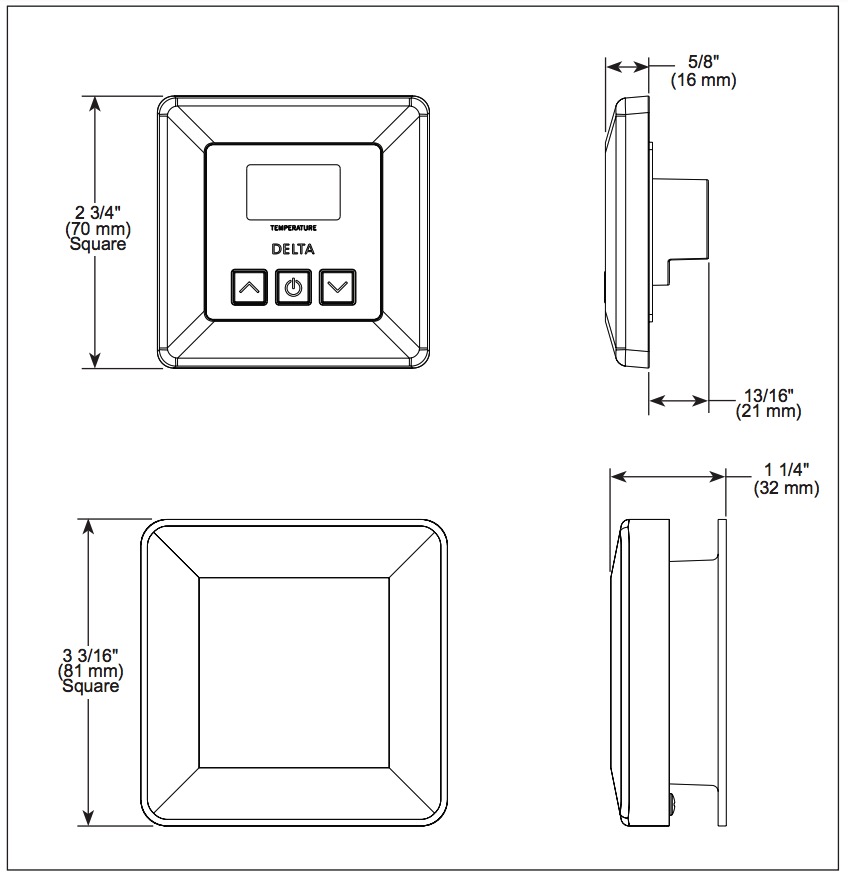 Delta EP103350SSPR Transitional Steam Control And Head Stainless