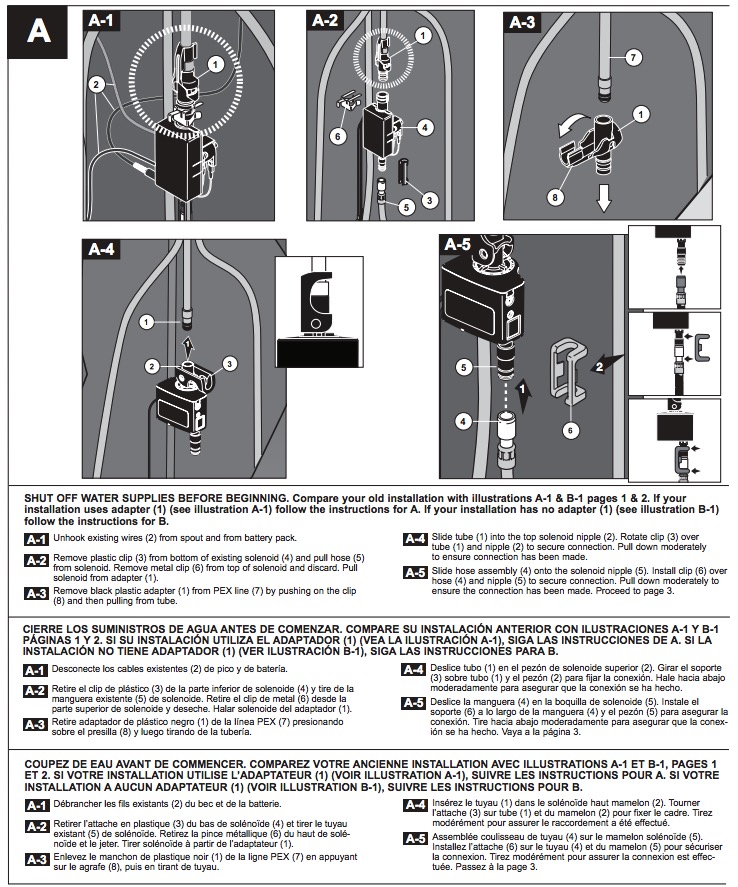 Delta EP74855 Solenoid Assembly For 90 Degree Integrated Pull-Down 