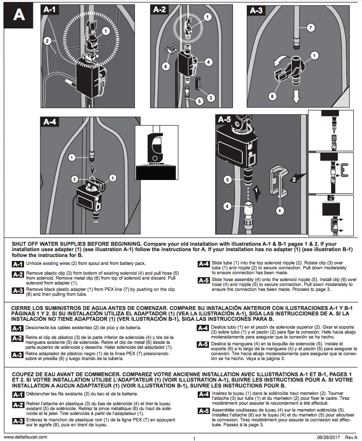 Delta EP74857 Solenoid Assembly For Lavatorymodels 